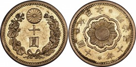 Japan 10 Yen 1897
Y# 33; Gold (900), AUNC