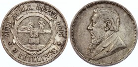 South Africa 2 Shillings 1895 ZAR
KM# 6; Silver, XF-AU. Nice toning. Remains of mint luster.