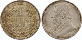 South Africa 1 Shilling 1896 ZAR
KM# 5; Silver, AUNC.