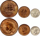 South Africa Lot of 3 Coins in High Quality 1941 -1948
3 UNC coins of George VI.
