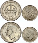 Australia Lot of 2 Coins 1937 - 1951
1 Florin 1951 & 1 Crown 1937; Silver