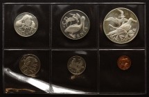 British Virgin Islands Set of 6 Coins 1974
With Silver; Proof; 1 5 10 25 50 Cents & 1 Dollar 1974
