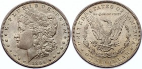 United States Morgan Dollar 1884
KM# 110; "Morgan Dollar"; Silver, UNC.