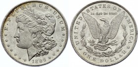 United States 1 Dollar 1886 PROOF
KM# 110; Silver Proof; "Morgan Dollar"; UNC
