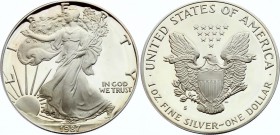 United States 1 Dollar 1987 S
KM# 273; Silver Proof; "American Silver Eagle"; Bullion Coin; With Original Box & Certificate