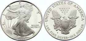 United States 1 Dollar 1990 S
KM# 273; Silver Proof; "American Silver Eagle"; Bullion Coin; With Original Box & Certificate