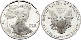 United States 1 Dollar 1991 S
KM# 273; Silver Proof; "American Silver Eagle"; Bullion Coin; With Original Box & Certificate