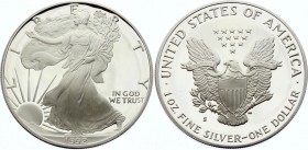 United States 1 Dollar 1992 S
KM# 273; Silver Proof; "American Silver Eagle"; Bullion Coin; With Original Box & Certificate