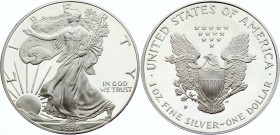 United States 1 Dollar 1994 P
KM# 273; Silver Proof; "American Silver Eagle"; Bullion Coin; With Original Box & Certificate