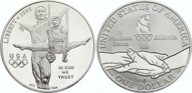 United States 1 Dollar 1995 P
KM# 260; Silver Proof; Atlanta, Georgia Olympic Games