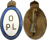 Hungary "POW" Badge Beginning of 20th Century
Heavy Metal, Enamel, Pin Mounting