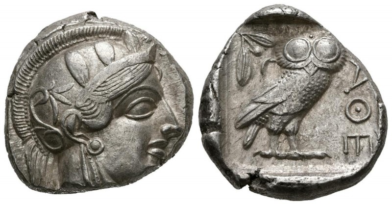 ATTICA, Atenas. Tetradracma. (Ar. 17,22g/24mm). 454-405 a.C. (SNG Copenhagen 31;...