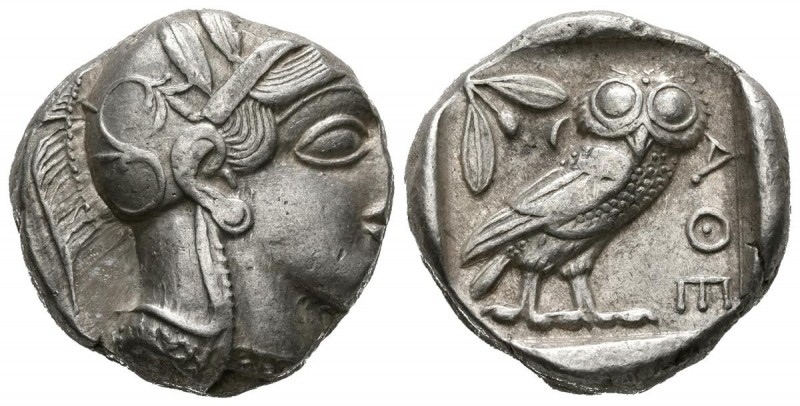 ATTICA, Atenas. Tetradracma. (Ar. 17,18g/23mm). 454-405 a.C. (SNG Copenhagen 31;...