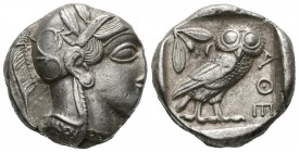 ATTICA, Atenas. Tetradracma. (Ar. 17,18g/23mm). 454-405 a.C. (SNG Copenhagen 31; Kroll 8). EBC-.
