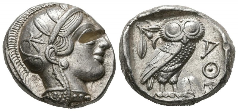 ATTICA, Atenas. Tetradracma. (Ar. 17,20g/24mm). 454-405 a.C. (SNG Copenhagen 31;...