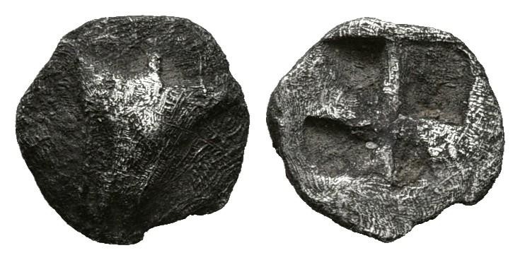 MISIA, Kyzikos. Hemidracma. (Ar. 0,39g/8mm). 550 a.C. (SNG Copenhagen no cita; K...