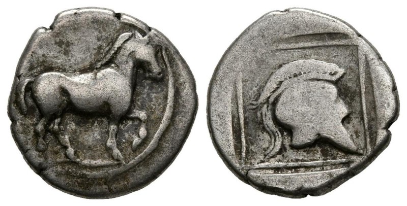REINO DE MACEDONIA. Tetróbolo. (Ar. 2,01g/14mm). 498-454 a.C. (HGC 3.1, 773; SNG...