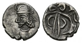 REINO DE PERSIS, Rey desconocido. Obolo. (Ar. 0,40g/9mm). Siglo I a.C.-Siglo I d.C. (Alram 619). MBC+.