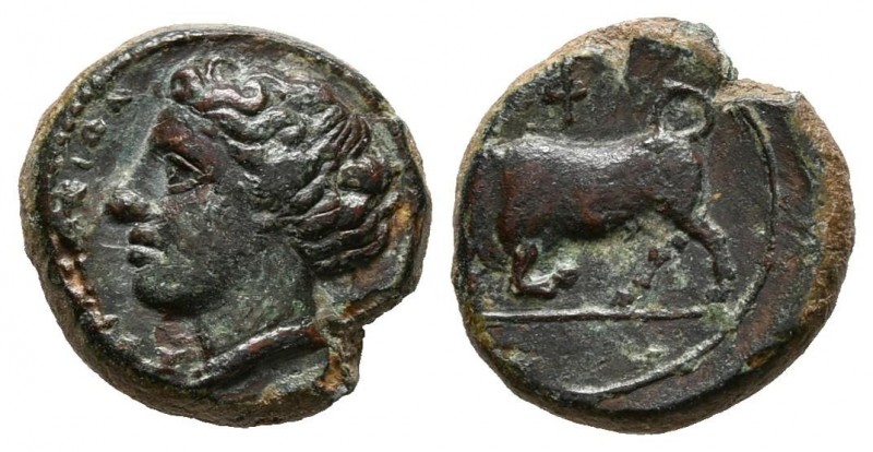 SICILIA, Siracusa. Ae12. (Ae. 1,85g/12mm). 317-289 a.C. (SNG Copenhagen 763 var?...