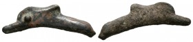 SKYTHIA, Olbia. Moneda tipo delfín. (Ae. 1,23g/25mm). 525-410 a.C. (SNG BM 373). MBC.