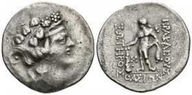 TRACIA, Thasos. Tetradracma. (Ar. 17,60g/33mm). Después de 146 a.C. (SNG Copenhagen 1040-1045). MBC-.
