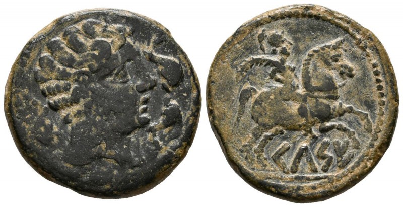 CELSE (Velilla del Ebro, Zaragoza). As. (Ae. 12,72g/29mm). 120-50 a.C. (FAB-772)...