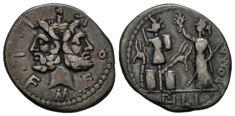 GENS FURIA. Denario. (Ar. 3,79g/20mm). 119 a.C. Italia central. (Crawford 281/1;...