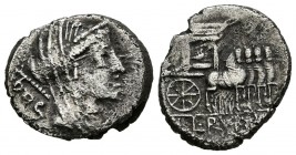 GENS RUBRIA. Denario. (Ar. 3,48g/18mm). 87 a.C. Roma. (Crawford 348/2; FFC 1192). MBC-.