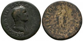 GALBA. Sestercio. (Ae. 25,32g/35mm). 68-69 d.C. Roma. (RIC 387). BC+.