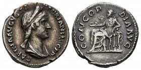 SABINA. Denario. (Ar. 2,88g/18mm). 128-136 d.C. Roma. (RIC 398). MBC+.