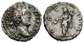 ANTONINO PIO. Denario. (Ar. 3,25g/18mm). 153-154 d.C. Roma. (RIC 229b). MBC.