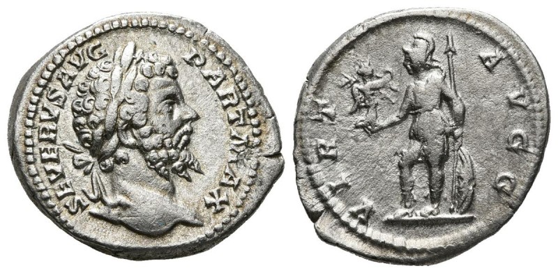 SEPTIMIO SEVERO. Denario. (Ar. 3,14g/20mm). 202-210 d.C. Roma. (RIC 171a). MBC+.