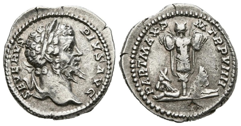 SEPTIMIO SEVERO. Denario. (Ar. 3,31g/18mm). 201 d.C. Roma. (RIC 176). MBC+. Hoja...
