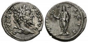 SEPTIMIO SEVERO. Denario. (Ar. 3,58g/19mm). 202-210 d.C. Roma. (RIC 265). MBC+.