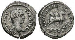 CARACALLA. Denario. (Ar. 3,50g/18mm). 208 d.C. Roma. (RIC 107). MBC-.