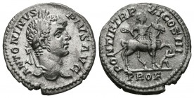CARACALLA. Denario. (Ar. 3,04g/19mm). 208 d.C. Roma. (RIC 108). EBC-. Restos de brillo original.