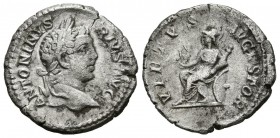 CARACALLA. Denario. (Ar. 3,20g/20mm). 207 d.C. Roma. (RIC 176). MBC-.