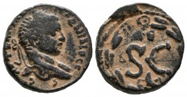 HELIOGABALO. Ae18. (Ae. 5,40g/18mm). 213-222 d.C. Antioquía. (McAlee 782-783). MBC-.