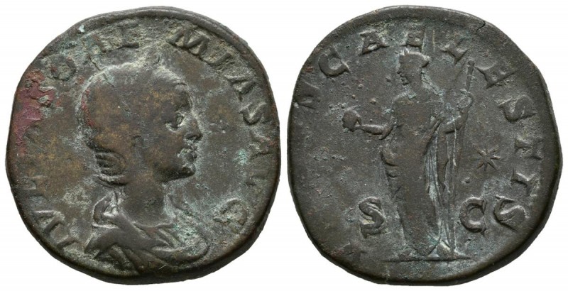 JULIA SOEMIAS. Sestercio. (Ae. 19,62/29mm). Roma. 218-222 d.C. (RIC 402; Cohen 1...