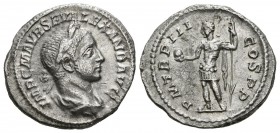 ALEJANDRO SEVERO. Denario. (Ar. 3,03g/20mm). 225 d.C. Roma. (RIC 48). EBC-.