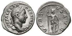 ALEJANDRO SEVERO. Denario. (Ar. 3,75g/19mm). 228-231 d.C. Roma. (RIC 222). EBC.