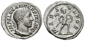 ALEJANDRO SEVERO. Denario. (Ar. 3,35g/20mm). 232 d.C. Roma. (RIC 246). SC/EBC+.