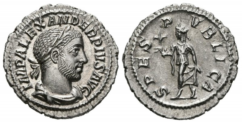 ALEJANDRO SEVERO. Denario. (Ar. 2,77g/15mm). 231-235 d.C. Roma. (RIC 254). SC. B...