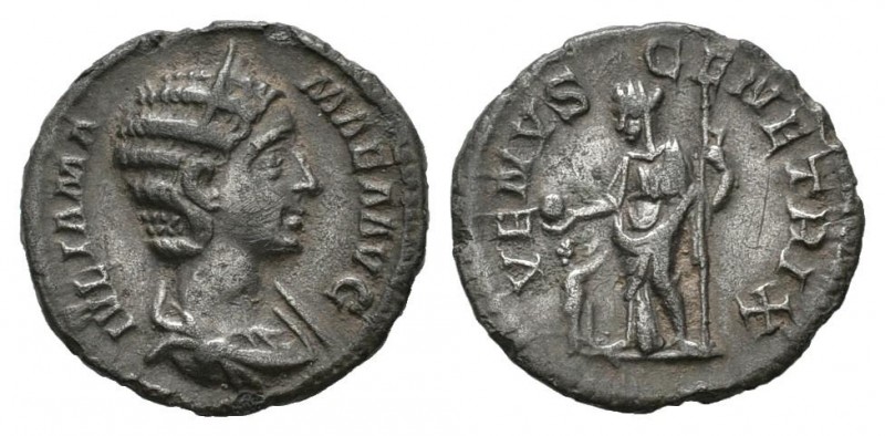 JULIA MAMAEA. Denario. (Ar. 1,92g/18mm). 223 d.C. Roma. (RIC 355). MBC+.