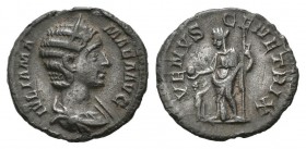 JULIA MAMAEA. Denario. (Ar. 1,92g/18mm). 223 d.C. Roma. (RIC 355). MBC+.