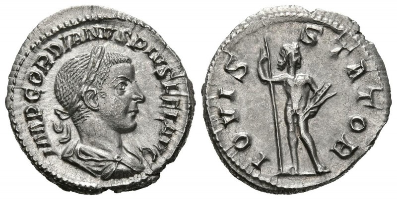 GORDIANO III. Denario. (Ar. 2,78g/20mm). 241-243 d.C. Roma. (RIC 112). SC/EBC+. ...