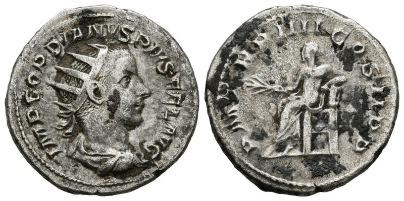 GORDIANO III. Antoniniano. (Ar. 3,87g/22mm). 241-243 d.C. (RIC 87). MBC-.
