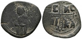 MIGUEL IV. Follis. (Ae. 8,62g/31mm). 1034-1041 d.C. Constantinopla. (Seaby 1825). MBC.
