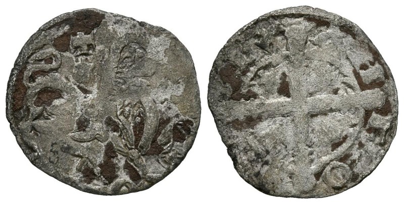 ALFONSO IX (1188-1230). Dinero. (Ve. 0,65g/17mm). Sin ceca. (FAB-132). MBC-.