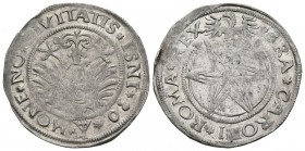 CARLOS I (1516-1556). Batzen (Ar. 3,45g/27mm). 1530. Isny. (W.Schulten 1383). Fecha de dos dígitos. MBC. Brillo original. Escasa.
